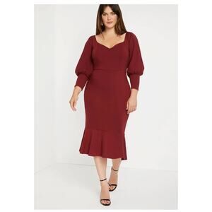 eloquii pink sequin dress Mini Cowl Sequin Dress
